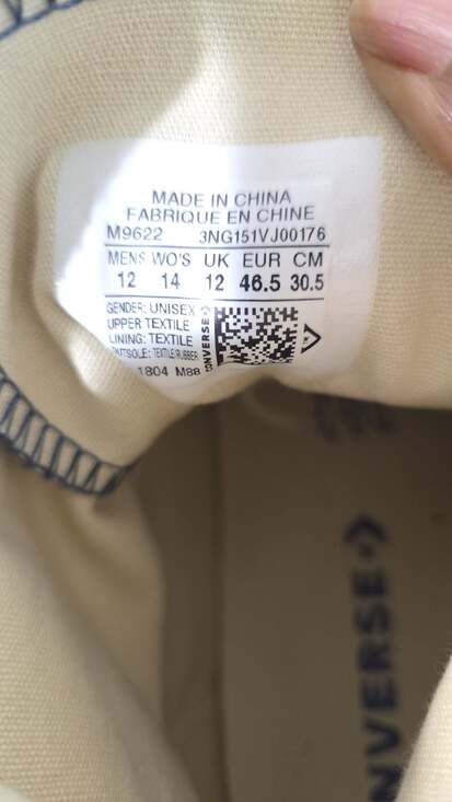 Converse Chuck Taylor All Star Classic Navy High Top Sneakers - Picture 9 of 9